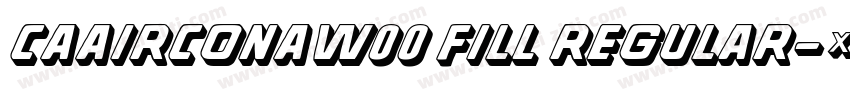 CAAirconaW00 Fill Regular字体转换